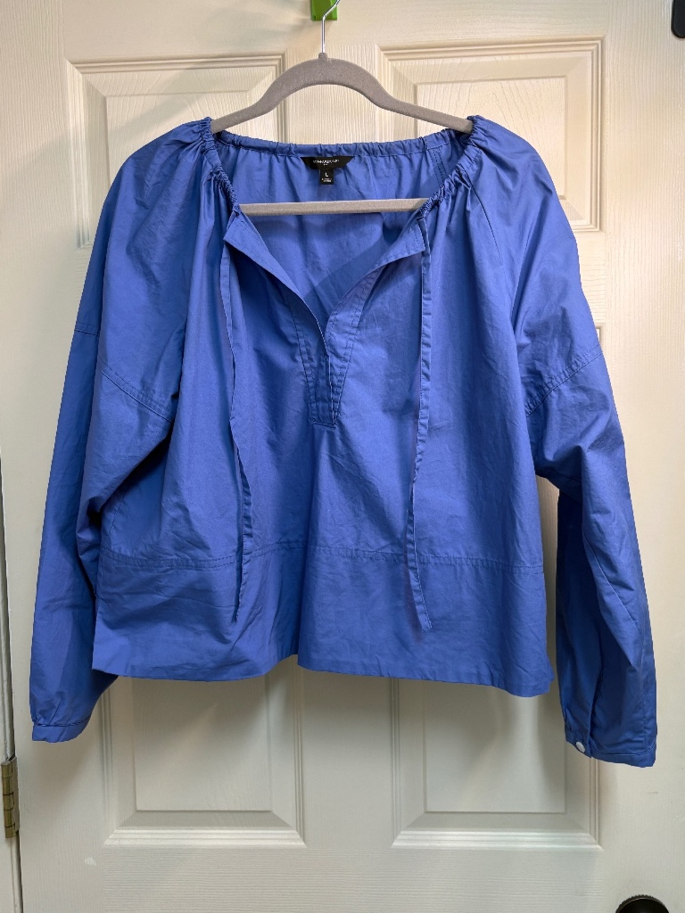 Banana Republic blue tie top